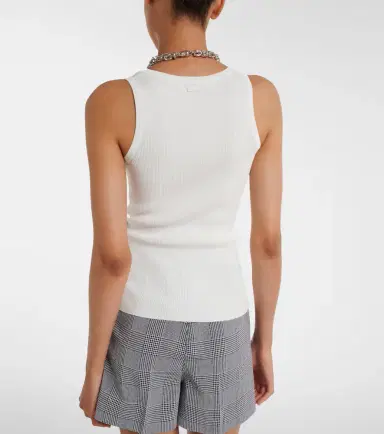 Max Mara Ribbed-knit jersey tank top | Thumbnail 5 Max Mara Ribbed-knit jersey tank top | Thumbnail 5