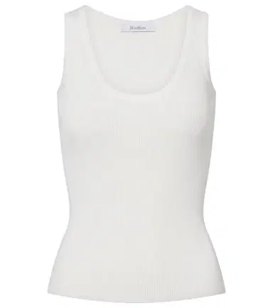 Max Mara Ribbed-knit jersey tank top | Thumbnail 1 Max Mara Ribbed-knit jersey tank top | Thumbnail 1