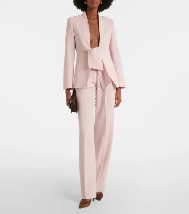 Max Mara Pleated cady straight pants | Thumbnail 4 Max Mara Pleated cady straight pants | Thumbnail 4