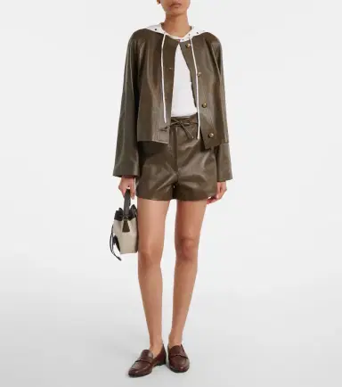 Max Mara Leather shorts | Thumbnail 2 Max Mara Leather shorts | Thumbnail 2