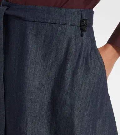 'S Max Mara Belted denim midi skirt | Thumbnail 4 'S Max Mara Belted denim midi skirt | Thumbnail 4