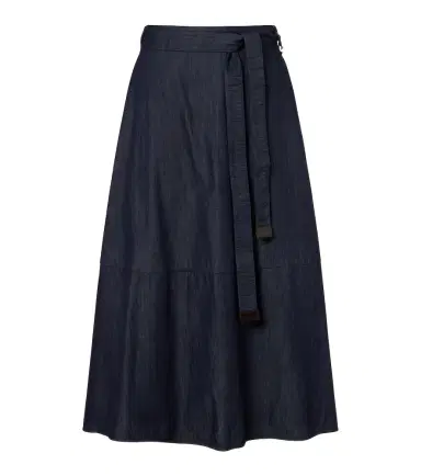 'S Max Mara Belted denim midi skirt | Thumbnail 1 'S Max Mara Belted denim midi skirt | Thumbnail 1