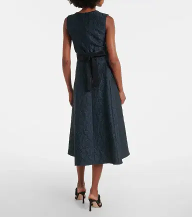 'S Max Mara Belted jacquard midi dress | Thumbnail 3 'S Max Mara Belted jacquard midi dress | Thumbnail 3