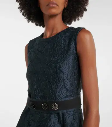 'S Max Mara Belted jacquard midi dress | Thumbnail 6 'S Max Mara Belted jacquard midi dress | Thumbnail 6