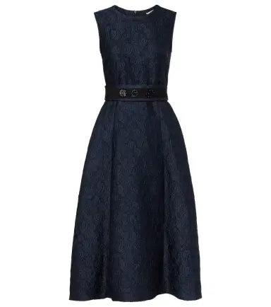 'S Max Mara Belted jacquard midi dress | Thumbnail 1 'S Max Mara Belted jacquard midi dress | Thumbnail 1