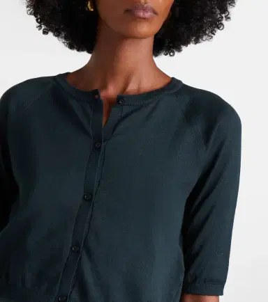'S Max Mara Cropped cotton, silk and cashmere cardigan | Thumbnail 2 'S Max Mara Cropped cotton, silk and cashmere cardigan | Thumbnail 2