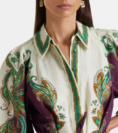 Alemais Alémais Ruthie printed linen shirt dress | Thumbnail 5 Alemais Alémais Ruthie printed linen shirt dress | Thumbnail 5
