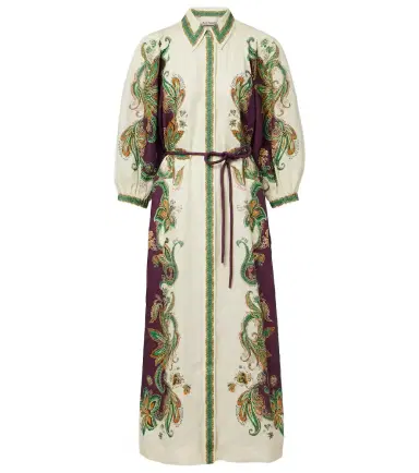 Alemais Alémais Ruthie printed linen shirt dress | Thumbnail 1 Alemais Alémais Ruthie printed linen shirt dress | Thumbnail 1