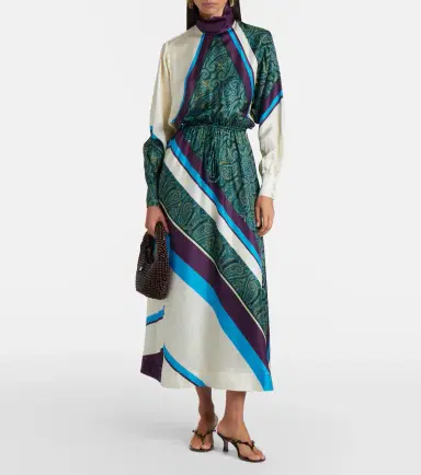 Alemais Alémais Joni printed silk midi dress | Thumbnail 3 Alemais Alémais Joni printed silk midi dress | Thumbnail 3