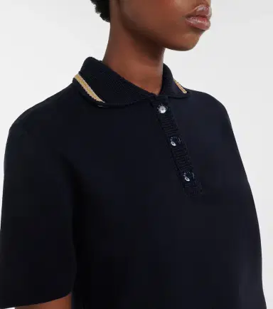 Moncler Knitted cotton polo shirt | Thumbnail 3 Moncler Knitted cotton polo shirt | Thumbnail 3