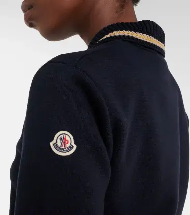 Moncler Knitted cotton polo shirt | Thumbnail 6 Moncler Knitted cotton polo shirt | Thumbnail 6