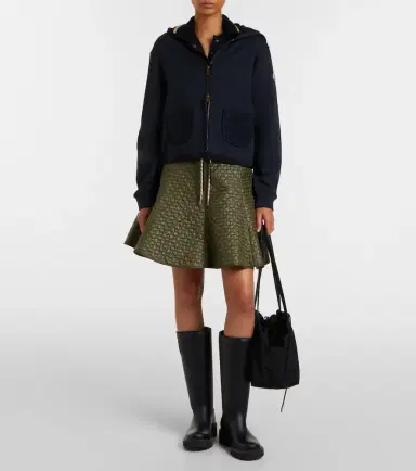 Moncler Cotton-blend zip-up hoodie | Thumbnail 2 Moncler Cotton-blend zip-up hoodie | Thumbnail 2