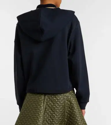 Moncler Cotton-blend zip-up hoodie | Thumbnail 3 Moncler Cotton-blend zip-up hoodie | Thumbnail 3