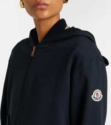 Moncler Cotton-blend zip-up hoodie | Thumbnail 4 Moncler Cotton-blend zip-up hoodie | Thumbnail 4