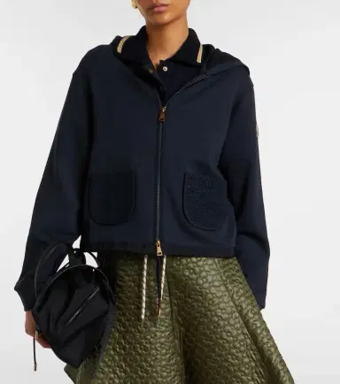 Moncler Cotton-blend zip-up hoodie | Thumbnail 6 Moncler Cotton-blend zip-up hoodie | Thumbnail 6