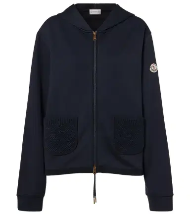Moncler Cotton-blend zip-up hoodie | Thumbnail 1 Moncler Cotton-blend zip-up hoodie | Thumbnail 1