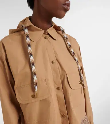 Moncler Hooded cotton-blend jacket | Thumbnail 2 Moncler Hooded cotton-blend jacket | Thumbnail 2