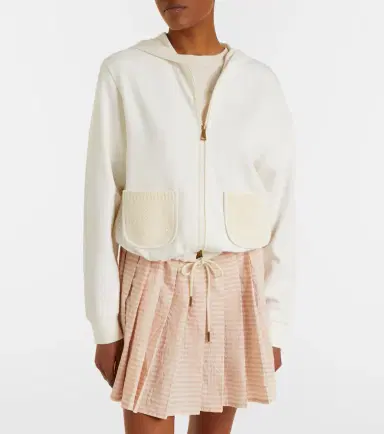 Moncler Cotton-blend zip-up hoodie | Thumbnail 3 Moncler Cotton-blend zip-up hoodie | Thumbnail 3