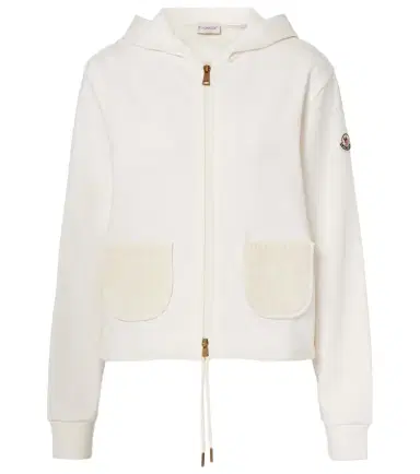 Moncler Cotton-blend zip-up hoodie | Thumbnail 1 Moncler Cotton-blend zip-up hoodie | Thumbnail 1