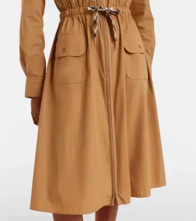 Moncler Cotton-blend zip-up shirt dress | Thumbnail 4 Moncler Cotton-blend zip-up shirt dress | Thumbnail 4