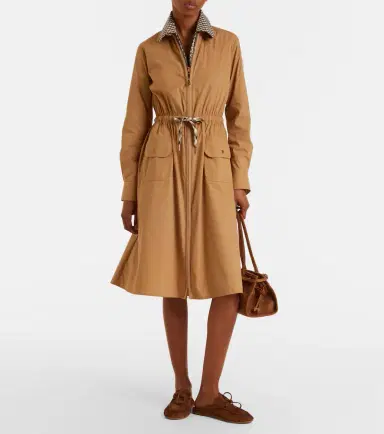 Moncler Cotton-blend zip-up shirt dress | Thumbnail 5 Moncler Cotton-blend zip-up shirt dress | Thumbnail 5