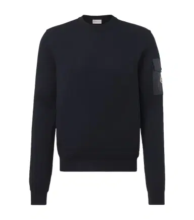 Moncler Logo virgin wool sweater | Thumbnail 1 Moncler Logo virgin wool sweater | Thumbnail 1