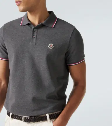 Moncler ogo cotton piqué polo shirt | Thumbnail 4 Moncler ogo cotton piqué polo shirt | Thumbnail 4