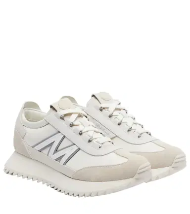 Moncler Pacey2 suede-trimmed sneakers | Thumbnail 1 Moncler Pacey2 suede-trimmed sneakers | Thumbnail 1