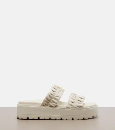 Prada Matelassé leather platform sandals | Thumbnail 2 Prada Matelassé leather platform sandals | Thumbnail 2
