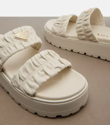 Prada Matelassé leather platform sandals | Thumbnail 3 Prada Matelassé leather platform sandals | Thumbnail 3