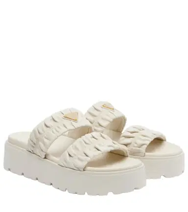 Prada Matelassé leather platform sandals | Thumbnail 1 Prada Matelassé leather platform sandals | Thumbnail 1