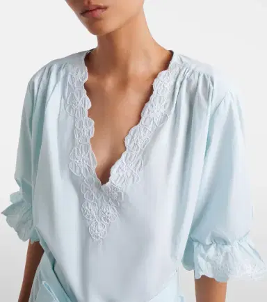 JULIET DUNN Embroidered cotton poplin minidress | Thumbnail 4 JULIET DUNN Embroidered cotton poplin minidress | Thumbnail 4