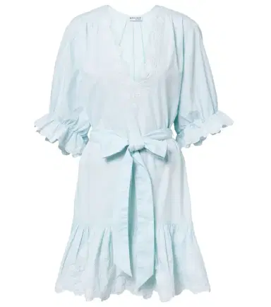 JULIET DUNN Embroidered cotton poplin minidress | Thumbnail 1 JULIET DUNN Embroidered cotton poplin minidress | Thumbnail 1