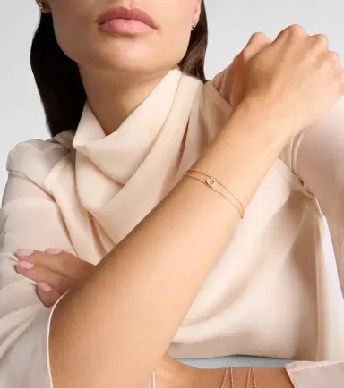 Repossi Letters 18kt rose gold bracelet with diamonds | Thumbnail 2 Repossi Letters 18kt rose gold bracelet with diamonds | Thumbnail 2