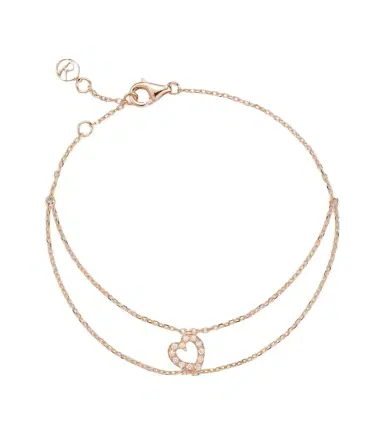 Repossi Letters 18kt rose gold bracelet with diamonds | Thumbnail 1 Repossi Letters 18kt rose gold bracelet with diamonds | Thumbnail 1