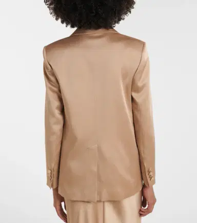 Max Mara Arca double-breasted satin blazer | Thumbnail 2 Max Mara Arca double-breasted satin blazer | Thumbnail 2