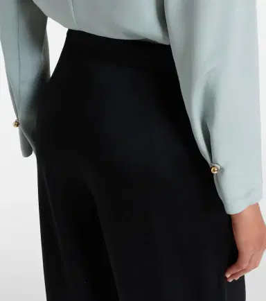 Max Mara Crêpe satin wide-leg pants | Thumbnail 3 Max Mara Crêpe satin wide-leg pants | Thumbnail 3