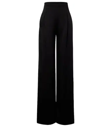 Max Mara Crêpe satin wide-leg pants | Thumbnail 1 Max Mara Crêpe satin wide-leg pants | Thumbnail 1