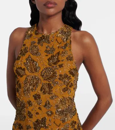 Saint Laurent Floral brocade minidress | Thumbnail 3 Saint Laurent Floral brocade minidress | Thumbnail 3