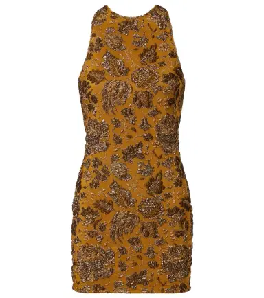 Saint Laurent Floral brocade minidress | Thumbnail 1 Saint Laurent Floral brocade minidress | Thumbnail 1