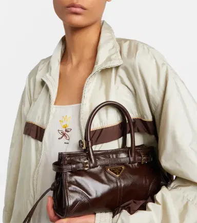 Prada Bonnie Mini leather top-handle bag | Thumbnail 8 Prada Bonnie Mini leather top-handle bag | Thumbnail 8