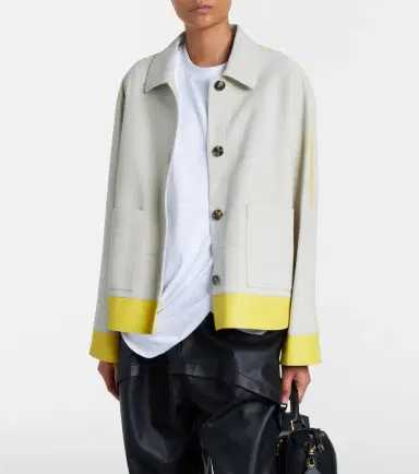 Loewe Leather-trimmed suede jacket | Thumbnail 5 Loewe Leather-trimmed suede jacket | Thumbnail 5
