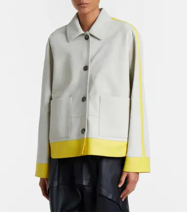 Loewe Leather-trimmed suede jacket | Thumbnail 7 Loewe Leather-trimmed suede jacket | Thumbnail 7