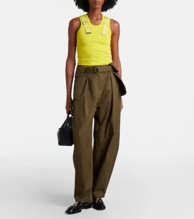 Loewe Ribbed-knit cotton-blend tank top | Thumbnail 2 Loewe Ribbed-knit cotton-blend tank top | Thumbnail 2
