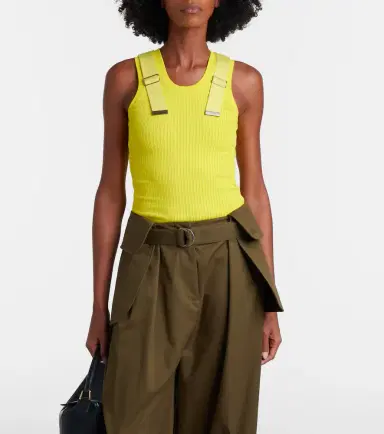Loewe Ribbed-knit cotton-blend tank top | Thumbnail 3 Loewe Ribbed-knit cotton-blend tank top | Thumbnail 3