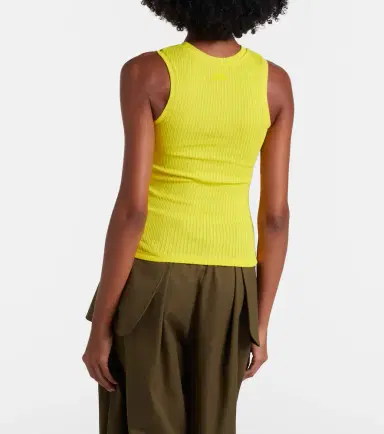 Loewe Ribbed-knit cotton-blend tank top | Thumbnail 4 Loewe Ribbed-knit cotton-blend tank top | Thumbnail 4
