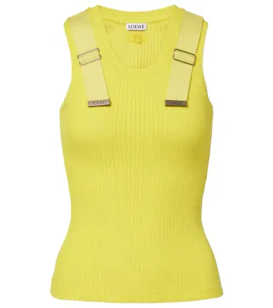 Loewe Ribbed-knit cotton-blend tank top | Thumbnail 1 Loewe Ribbed-knit cotton-blend tank top | Thumbnail 1