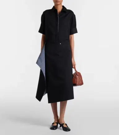 Loewe Deconstructed gabardine shirt dress | Thumbnail 2 Loewe Deconstructed gabardine shirt dress | Thumbnail 2