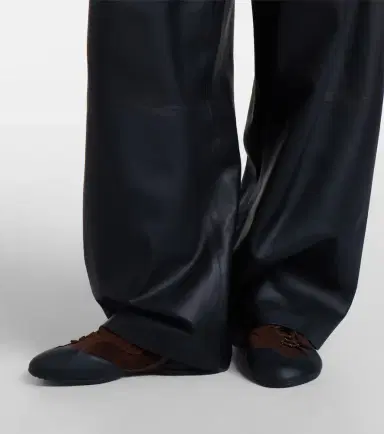 Loewe Paneled leather wide-leg pants | Thumbnail 2 Loewe Paneled leather wide-leg pants | Thumbnail 2