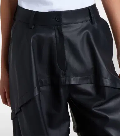 Loewe Paneled leather wide-leg pants | Thumbnail 6 Loewe Paneled leather wide-leg pants | Thumbnail 6